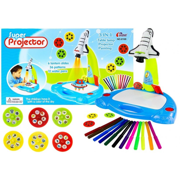 Raketový projektor + 36 obrázkových vzorov